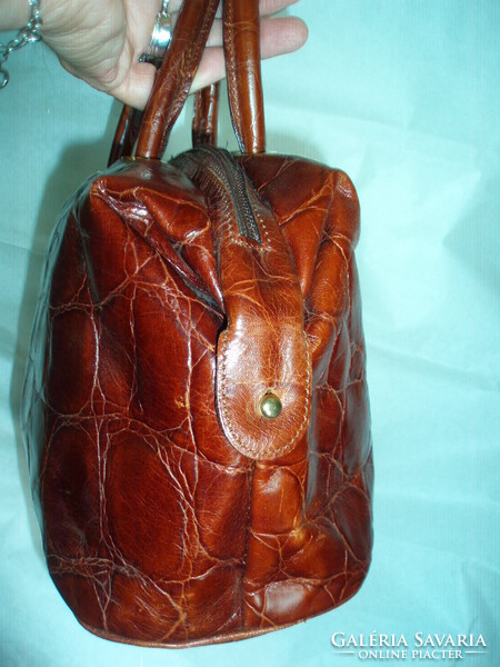 Vintage Italian small genuine leather handbag