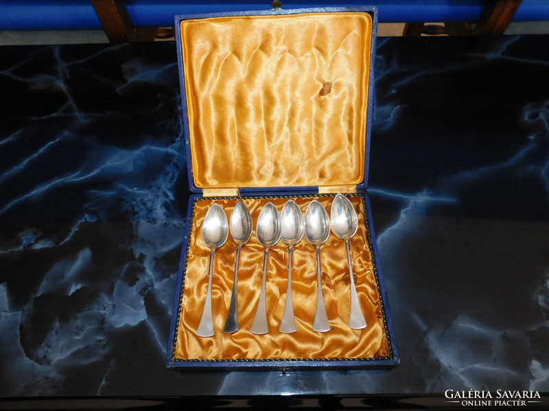 Set of 6 silver tea spoons 168g 14.5cm