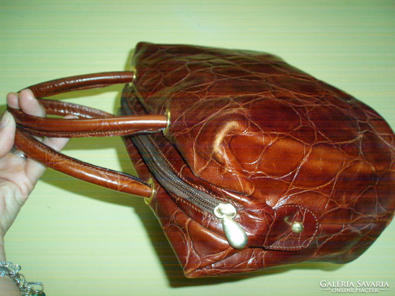 Vintage Italian small genuine leather handbag