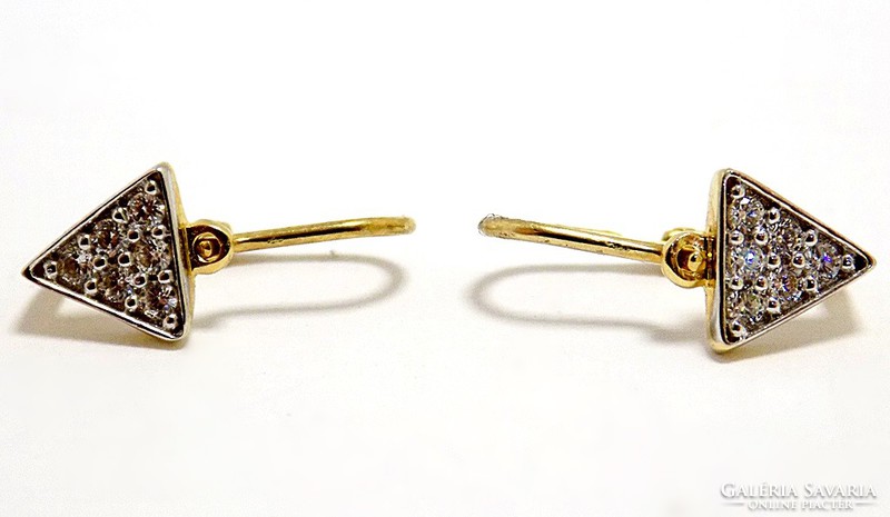 Stony gold children's earrings (zal-au77443)