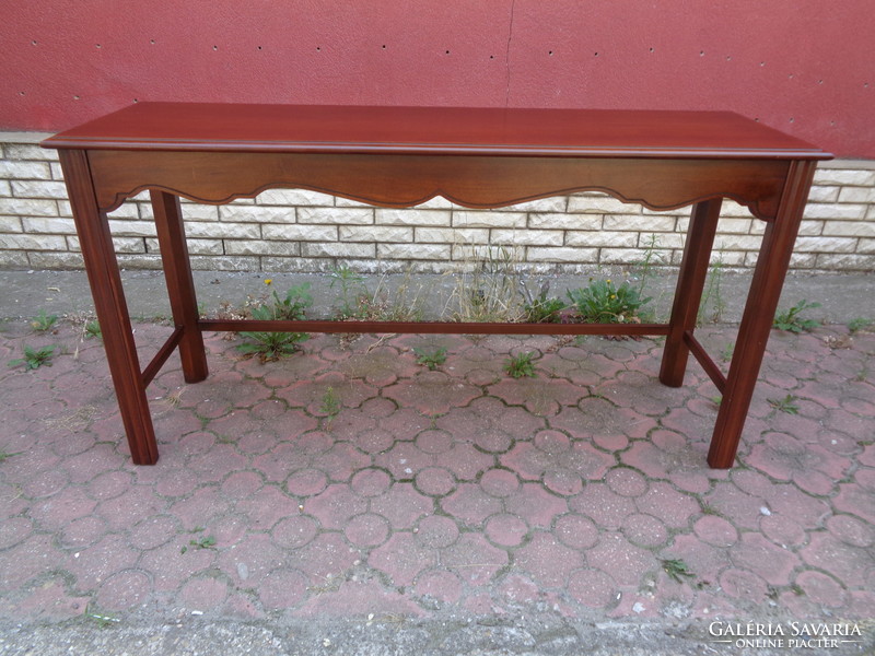 Mahogany console table