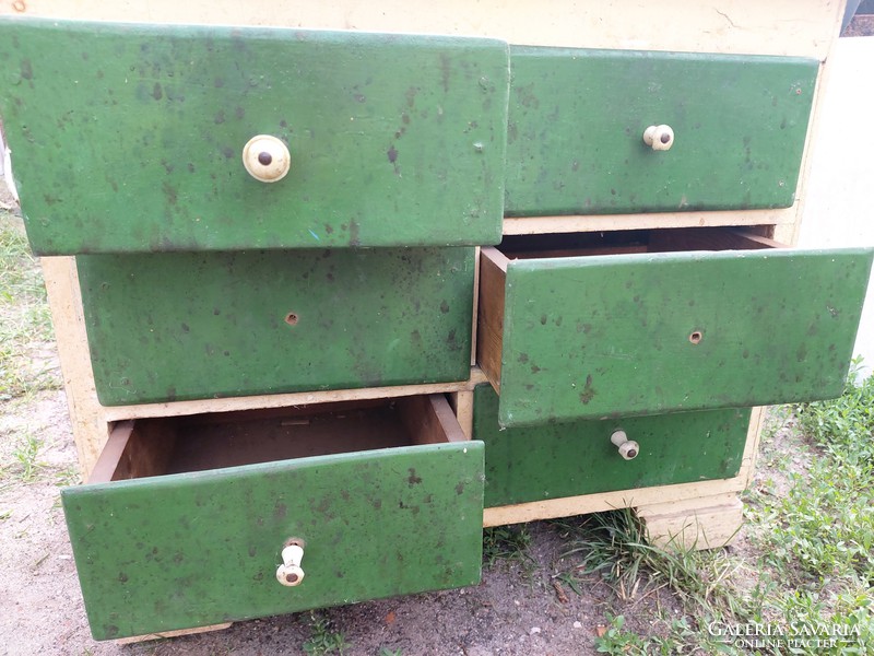 Old retro small furniture with drawers