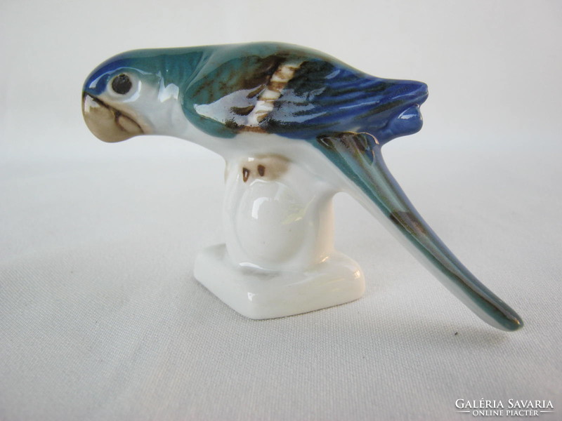 Retro ... Royal Dux porcelán papagáj
