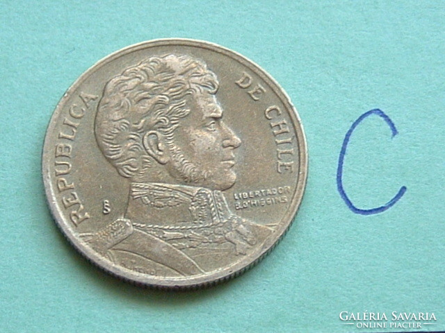 Chile 10 pesos 1994 so (santiago mint, b. O'higgins aluminum bronze #c