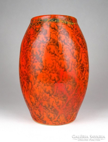 1F331 Retro TÓFEJ iparművészeti kerámia váza 20.5 cm