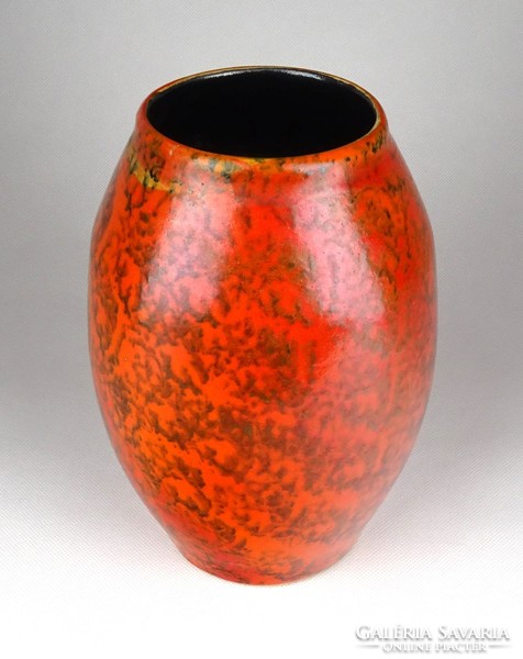1F331 Retro TÓFEJ iparművészeti kerámia váza 20.5 cm