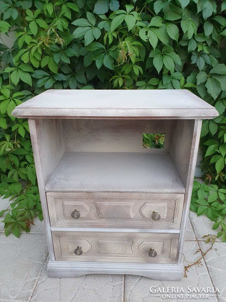 Vintage provence shabby chic small dresser, bedside table