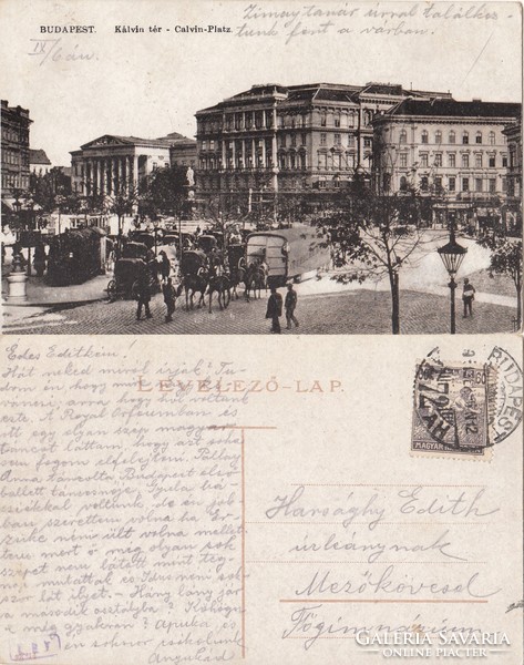 Budapest Kálvin tér 1905 RK Magyar Hungary