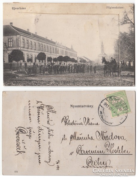 Szerbia Ujverbász Főgimnázium és részletek 1913 RK MET
