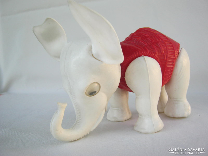 Retro ... DMSZ ? műanyag játék figura mozgó szemű elefánt