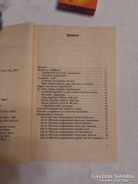 Dr. Fövényi-Papp: Fogyókúráskönyv - 1988 - receptekkel