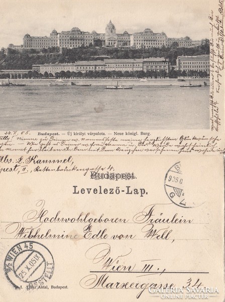 Budapest Új királyi várpalota 1905 RK Magyar Hungary