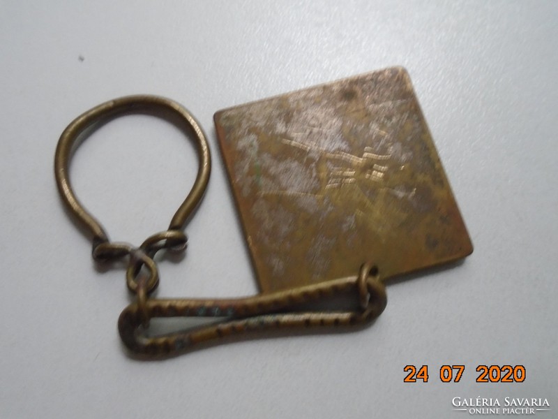 Old baja bronze key ring