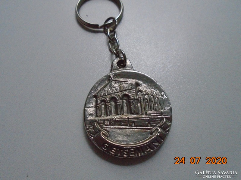 Gethsemane Jerusalem commemorative coin with key ring