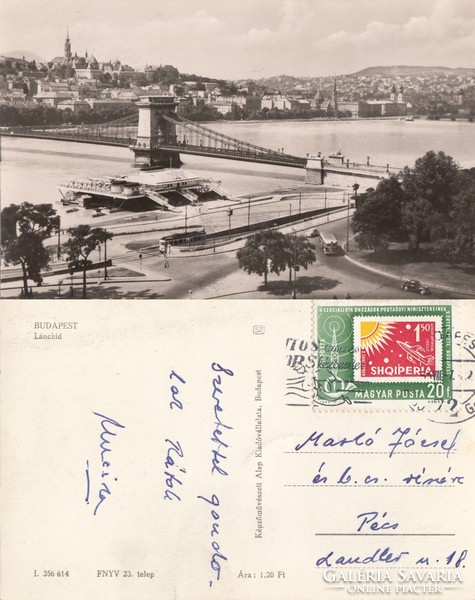 Budapest Lánc híd 1960 RK Magyar Hungary