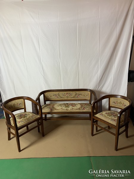 Antique Art Nouveau living room set