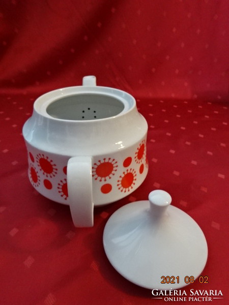 Lowland porcelain, sun-patterned teapot, height 16.5 cm. He has!