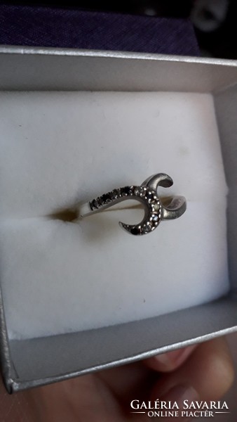 Cirkónia 925 ezüst gyűrű! Gyönyörű!