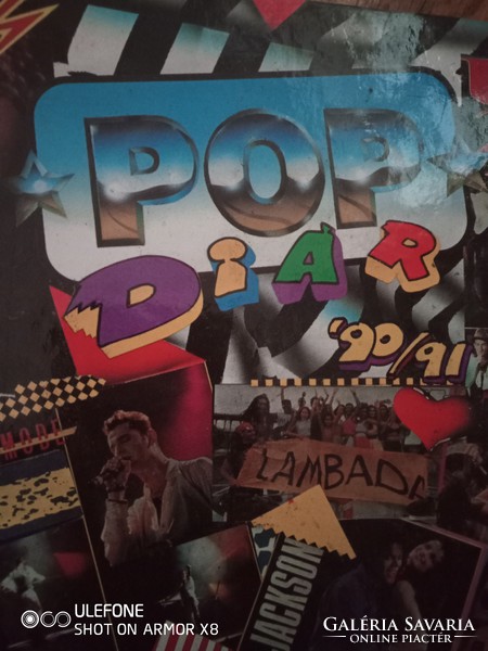 Pop Diar 1990-91-es pop határidő napló szlovák nyelvű