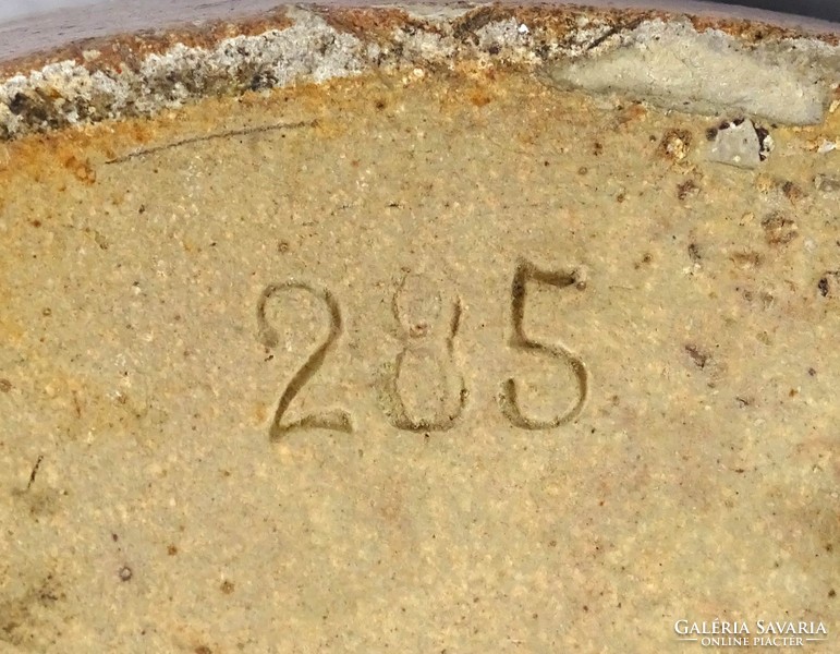 1F535 Hatalmas antik kőcserép edény 53 cm