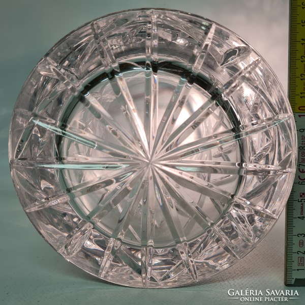 Polished, large goblet crystal glass vase (1855)