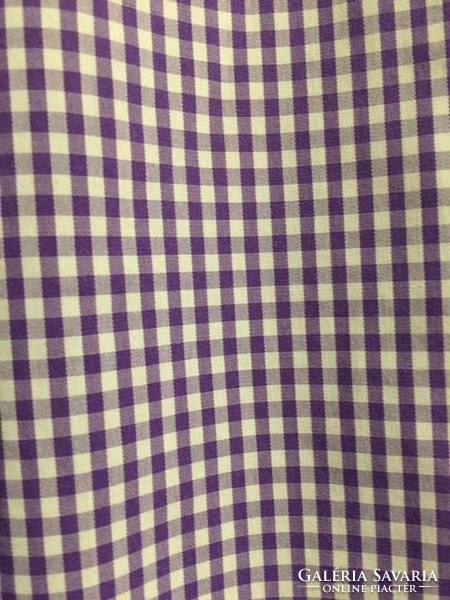 Branded men's, youth clothing, light purple checkered cotton shirt, charlestyrwhitt brand, size xxl