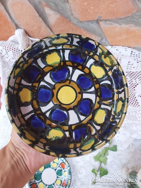 Collector's beautiful szombathy zsuzsa applied art bowls, 2 bowls, nostalgia pieces