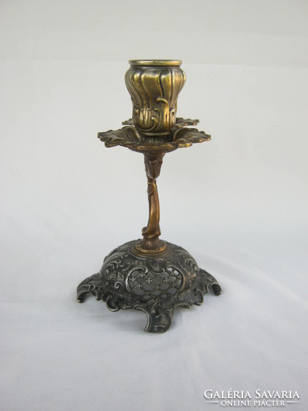 Decorative metal old wmf candle holder