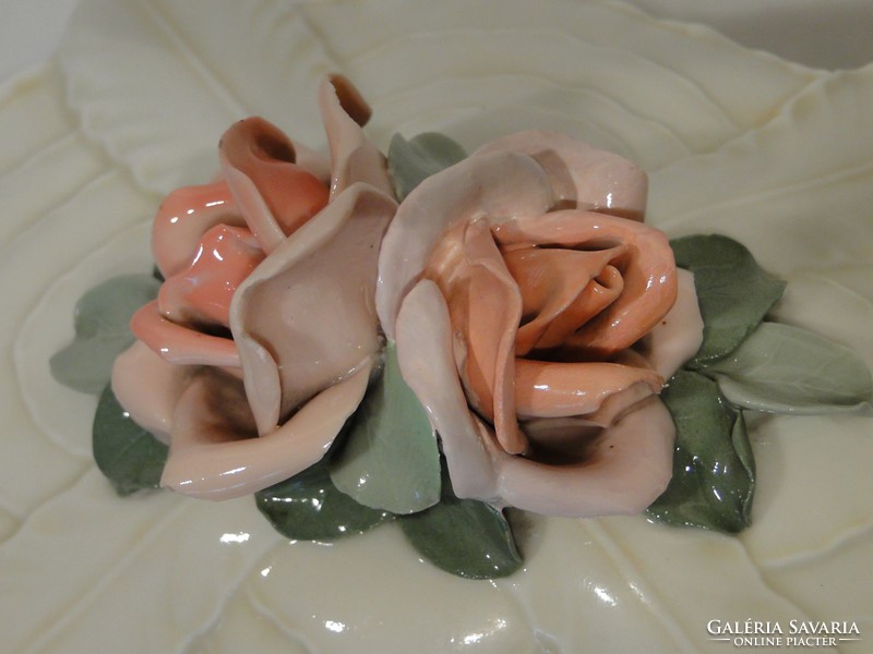 0350 Nagyméretű ENS rózsás bonbonier
