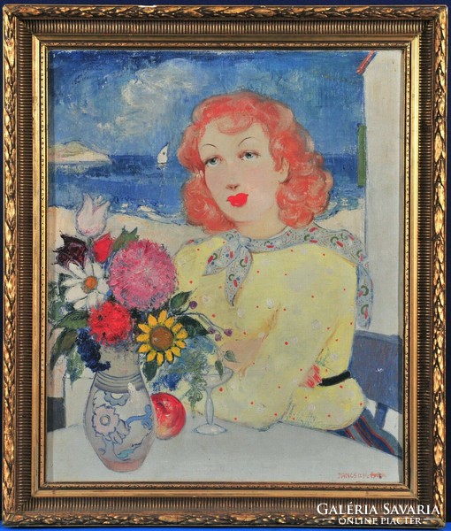 Jancsek Antal (1907-1990) Hölgy portréja