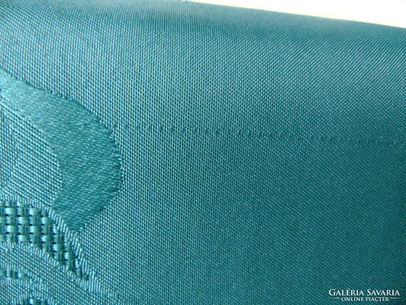Smaragdzöld selyemdamaszt asztalterítő 140 x 280 cm téglalap !