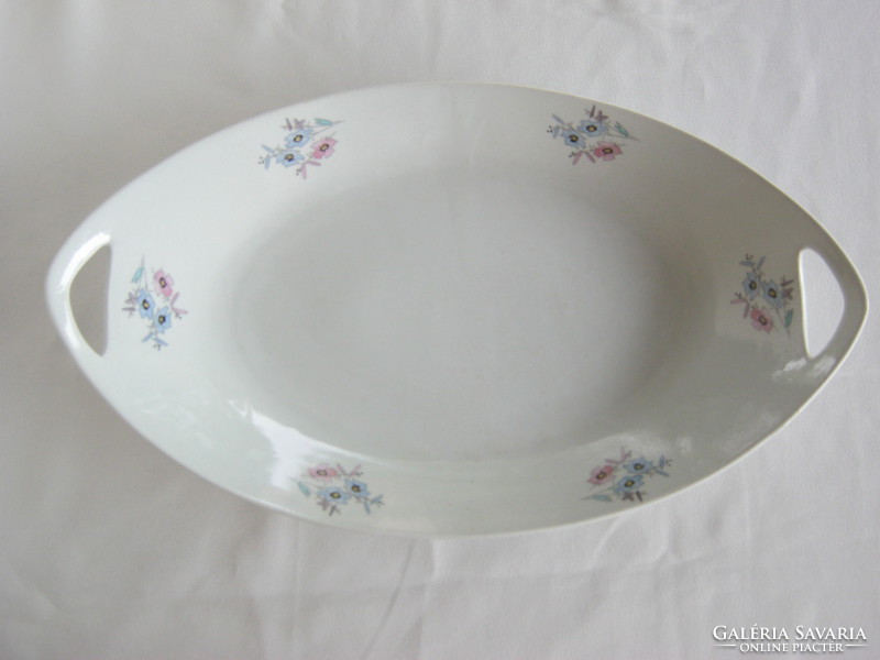 Zsolnay porcelán füles csónak tál kínáló nagy méretű 38 cm