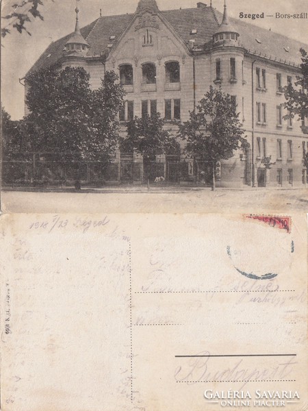 Szeged Bors szálloda 1918 RK Magyar Hungary