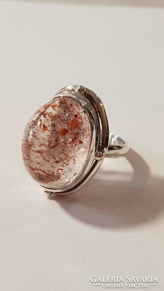 Special stone 925 silver ring 9.64g