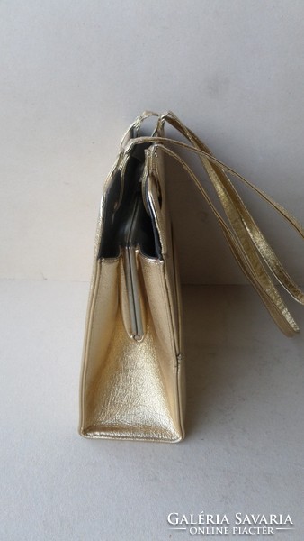 Retro, arany színhatású női táska, retikül