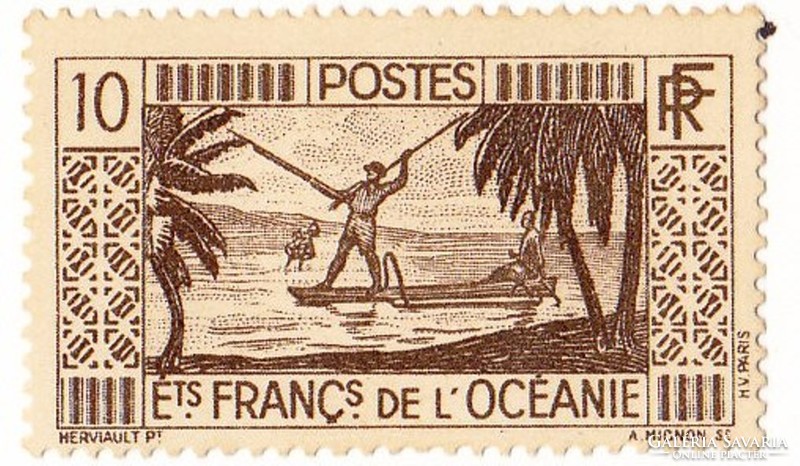 Francia Óceánia forgalmi bélyeg 1934