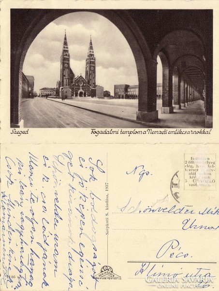 Szeged Fogadalmi templom  kb1930 RK Magyar Hungary