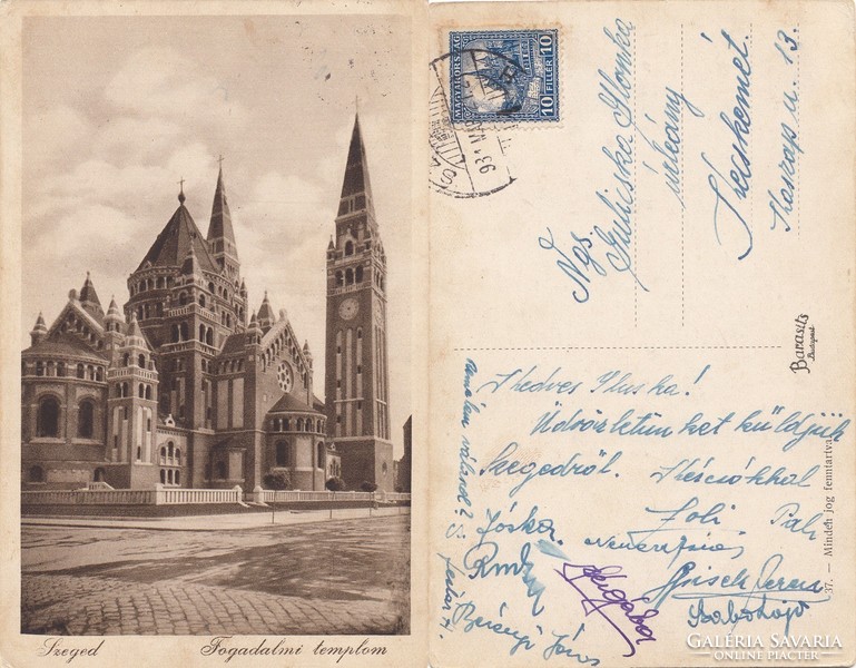 Szeged Fogadalmi templom 1931 RK Magyar Hungary