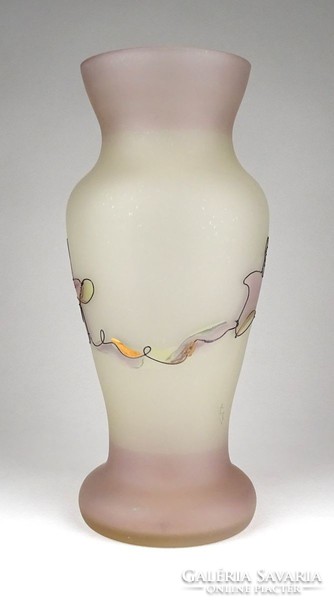 1F343 Jon Art kortárs művészi üveg váza 27 cm