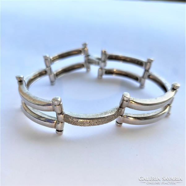 Thick silver bracelet 28 g