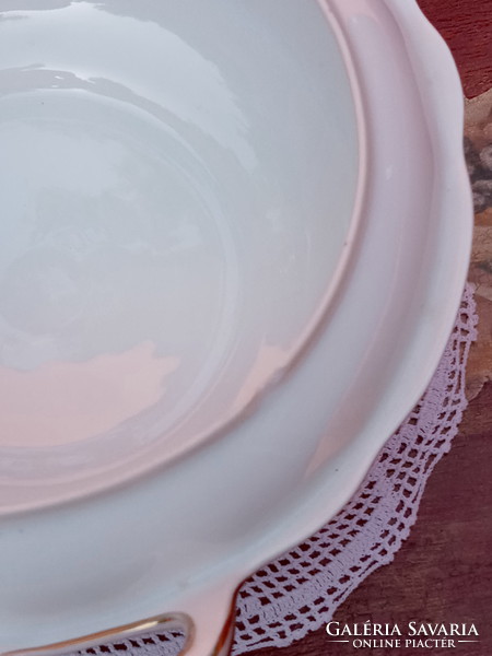 Zsolnay porcelán leveses tál