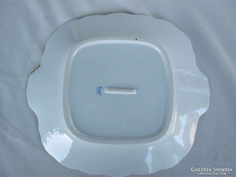 Herendi porcelán csipkebogyó mintás nagy méretű kínáló tál