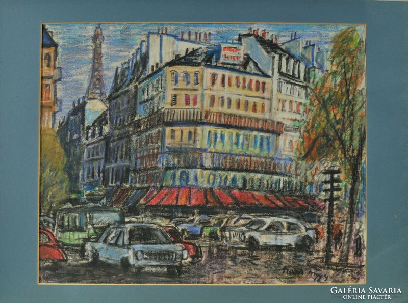 Frank Frigyesnek tulajdonítva(1890-1976): Utcakép Párizsból