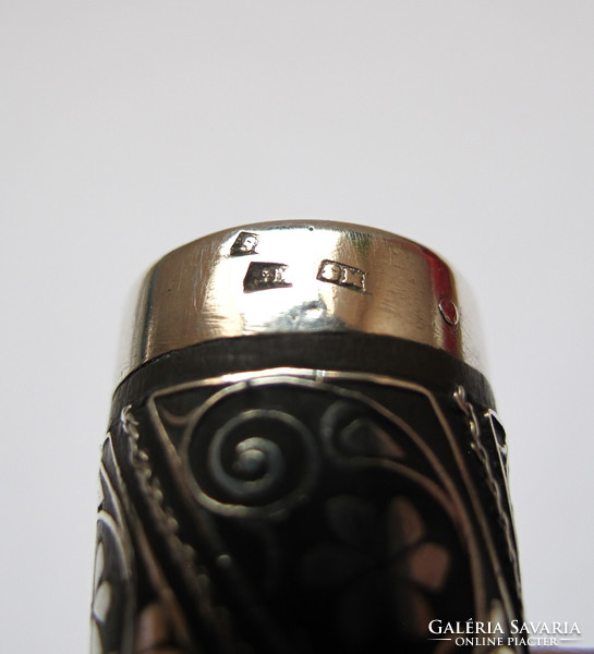Silver inlaid old mouthpiece.
