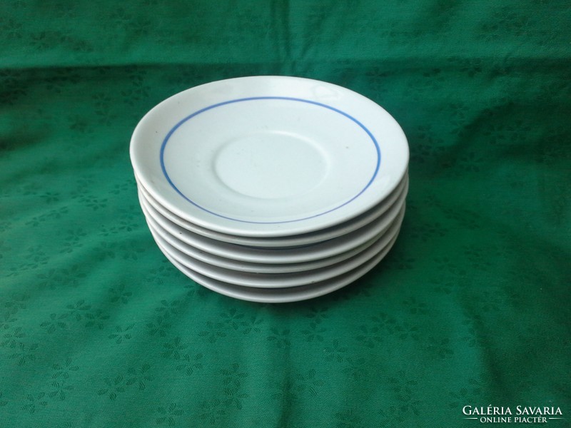 Zsolnay, teacup and saucer (light blue-white), 6pcs. Cheaper!