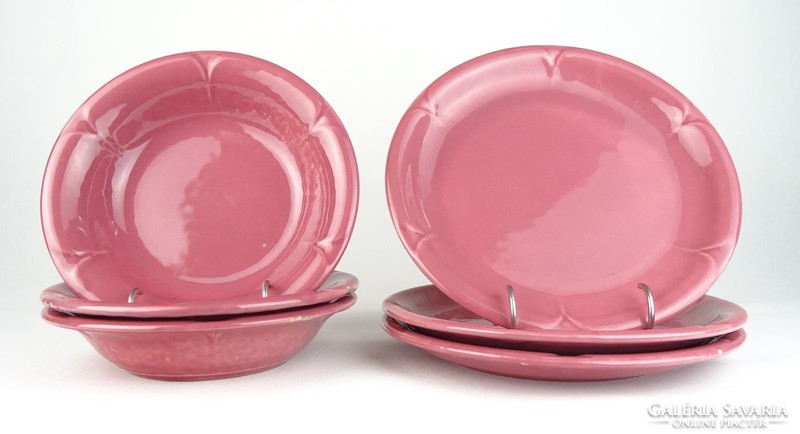 0S219 S.Maria rózsaszín olasz tányérkészlet