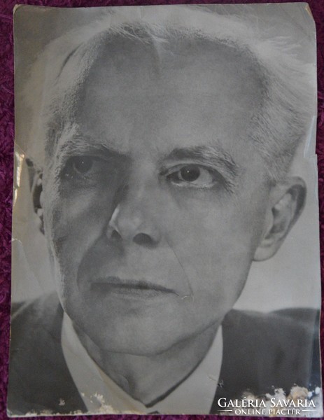 Marian Reismann's photo of Bartók Béla, black and white, 29.5 x 40.5 cm