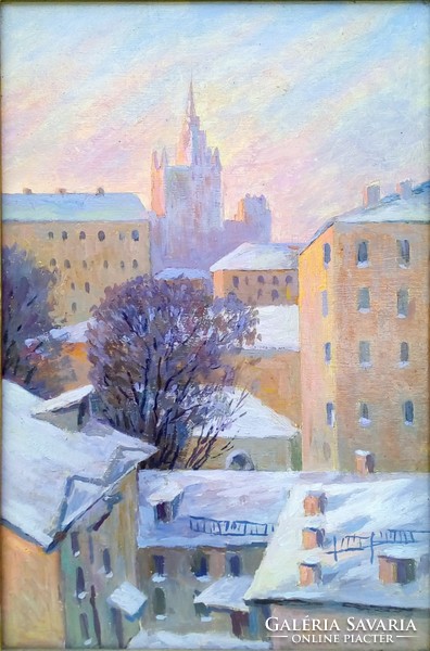 Painting, Zvyagin, View of Moscow
