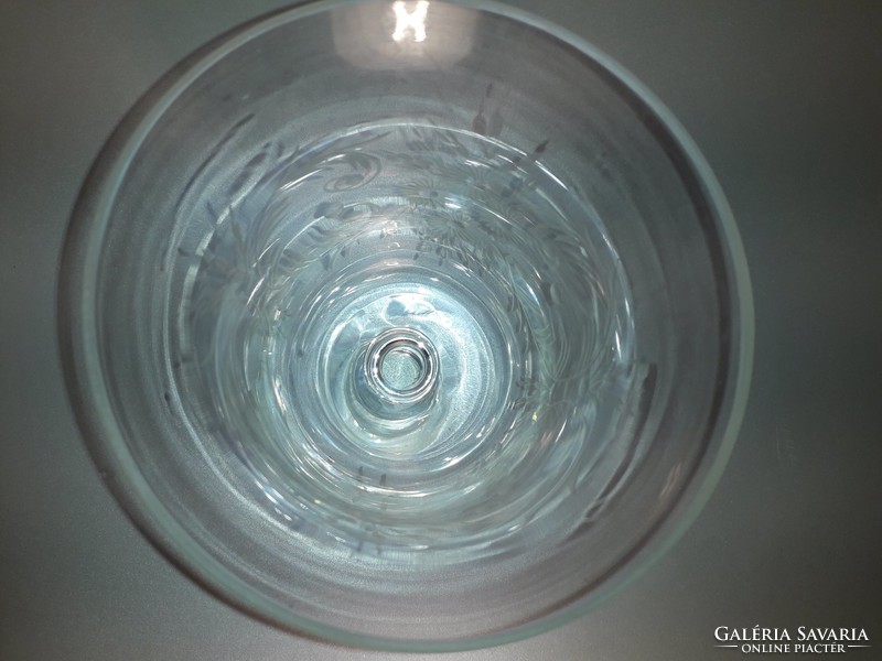 Árat akciósra tettem Antik elegáns hatalmas méretű csiszolt kehely pohár