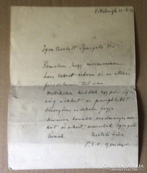 American Hungarian vernacular (envelope, letter) May 1913